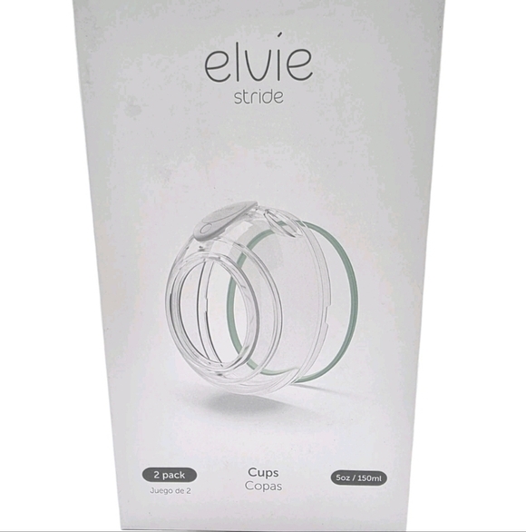 Elvie Stride Secure Breast Milk Collection Cups 2 Pack 5oz NEW  Breast Feeding - Picture 3 of 11